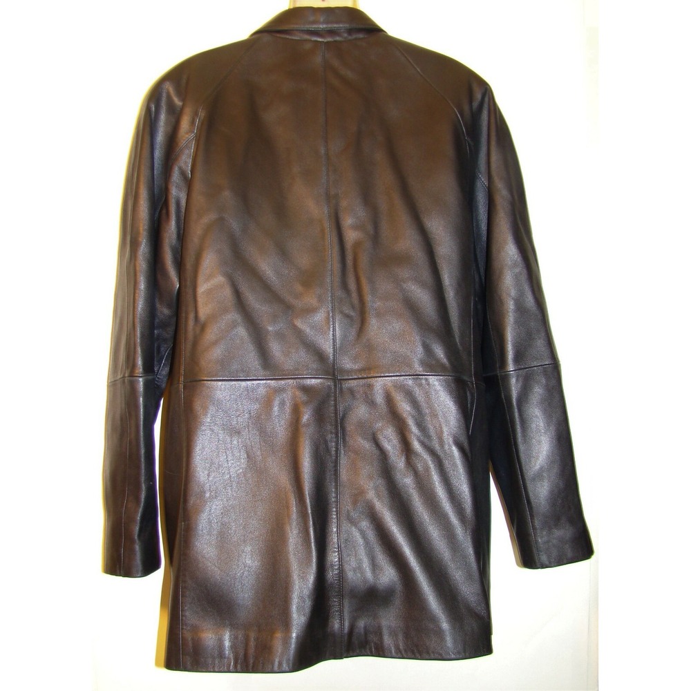FIELD GEAR WOMENS BLACK LEATHER JACKET COAT REMOVABLE LINING SIZE XL      BC - Picture 7 of 9
